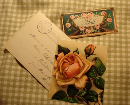 Victorian style mail tin | Vintage Floral Cottage