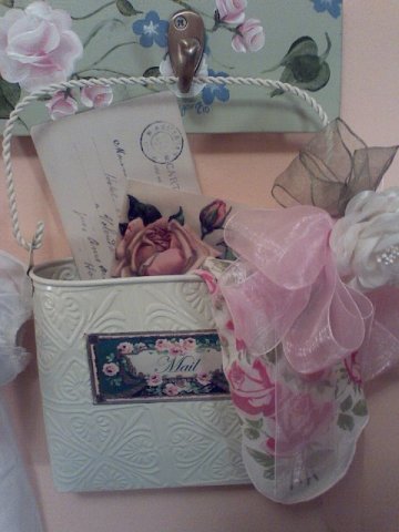 Victorian style mail tin | Vintage Floral Cottage