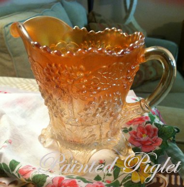 Fenton Orange Tree Creamer | Vintage Floral Cottage