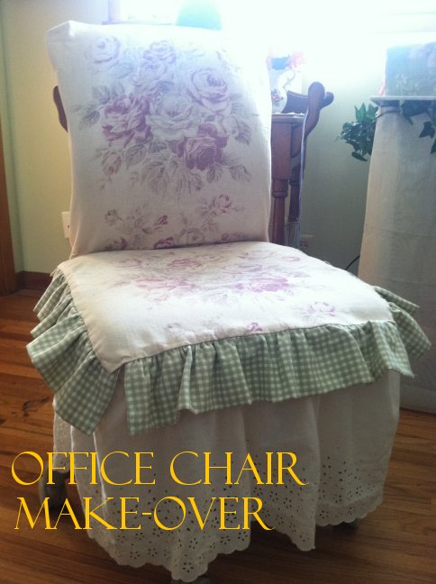 Office chair makeover | Vintage Floral Cottage