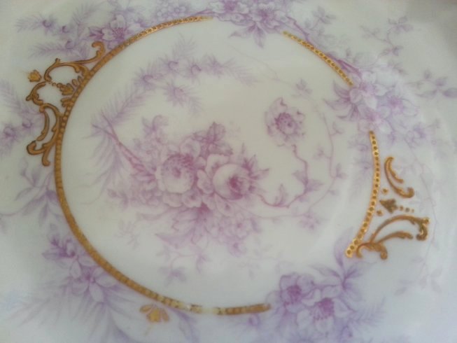 Handpainted Limoges plate | Vintage Floral Cottage