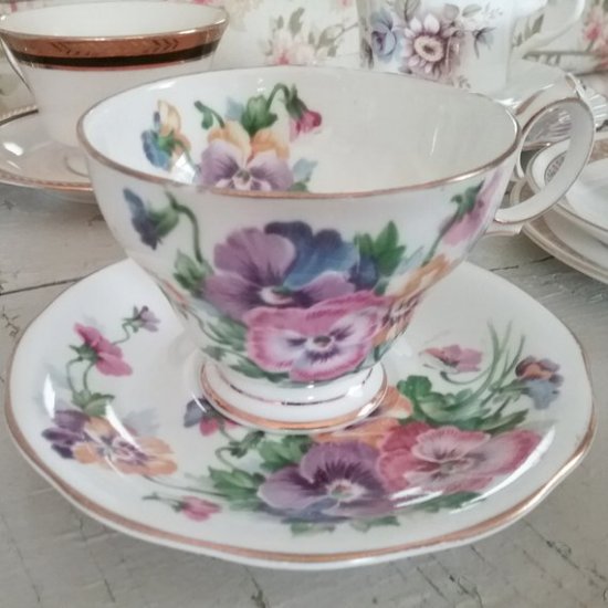 Teacup Spring Melody | Vintage Floral Cottage