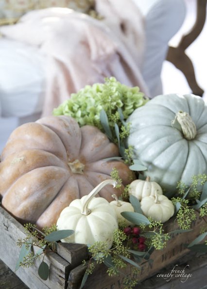 Pumpkin vignette by French Country Cottage | Vintage Floral Cottage