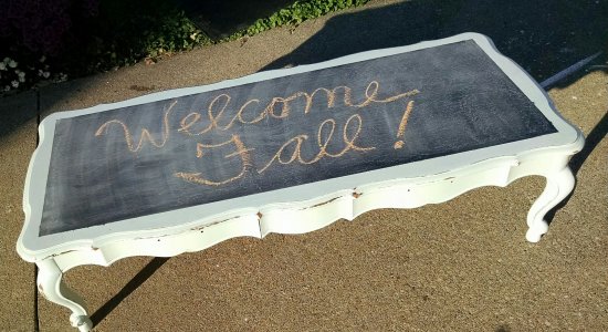 Chalk board coffee table | VFC Style