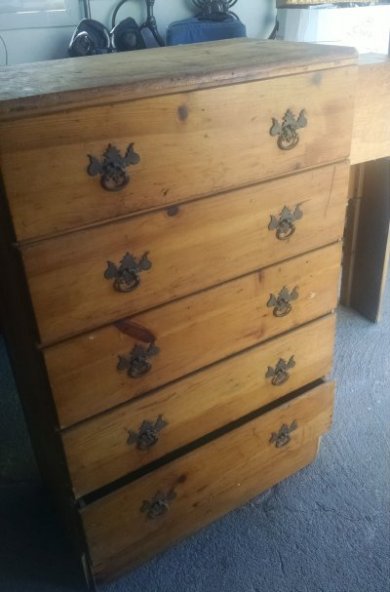 Furniture Makeover Dresser Before | Vintage Floral Cottage