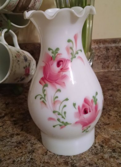 Hurricane lamp cover | Vintage Floral Cottage