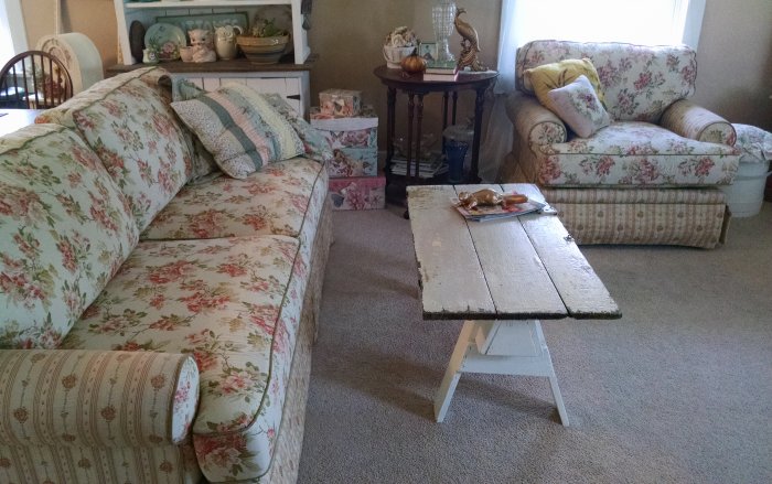 New couch and Chair | Vintage Floral Cottage