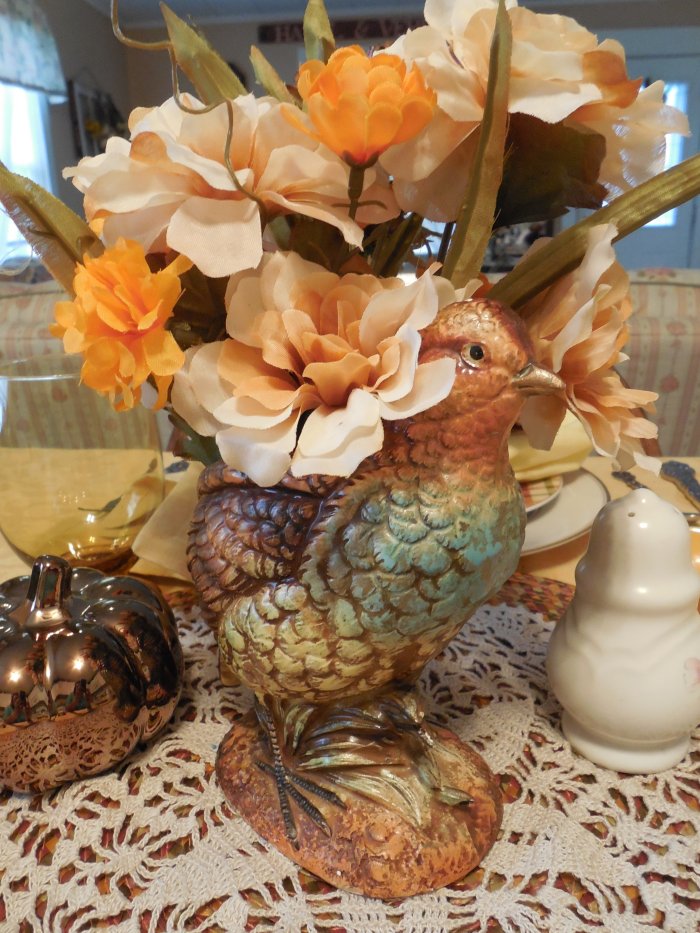 Pretty in Plaid Fall Table | Vintage Floral Cottage