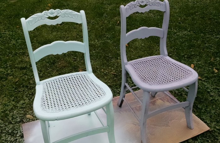 Storybook upcycled chairs | Vintage Floral Cottage