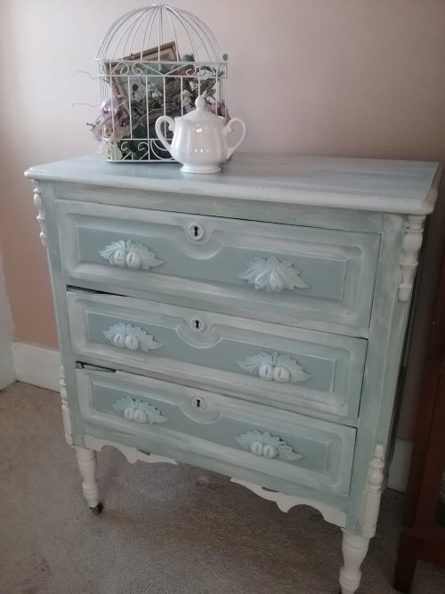 Three drawer chest | Vintage Floral Cottage