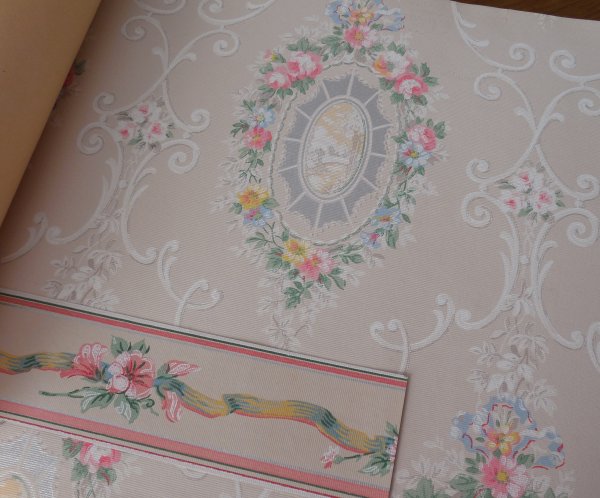 Wallpaper sample book | Vintage Floral Cottage