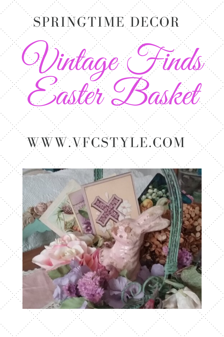 Vintage Finds Easter Basket | Vintage Floral Cottage