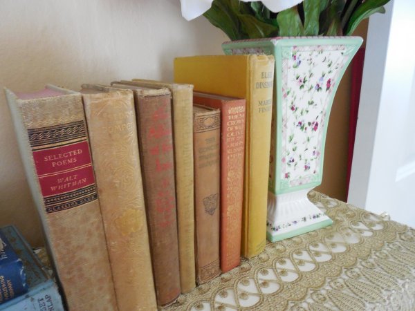 Bookcase top shelf | Vintage Floral Cottage