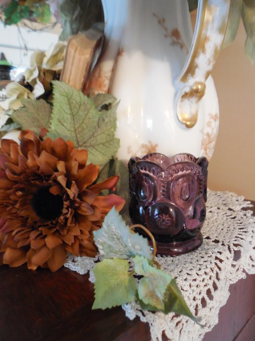 Fall mantle decor | Vintage Floral Cottage