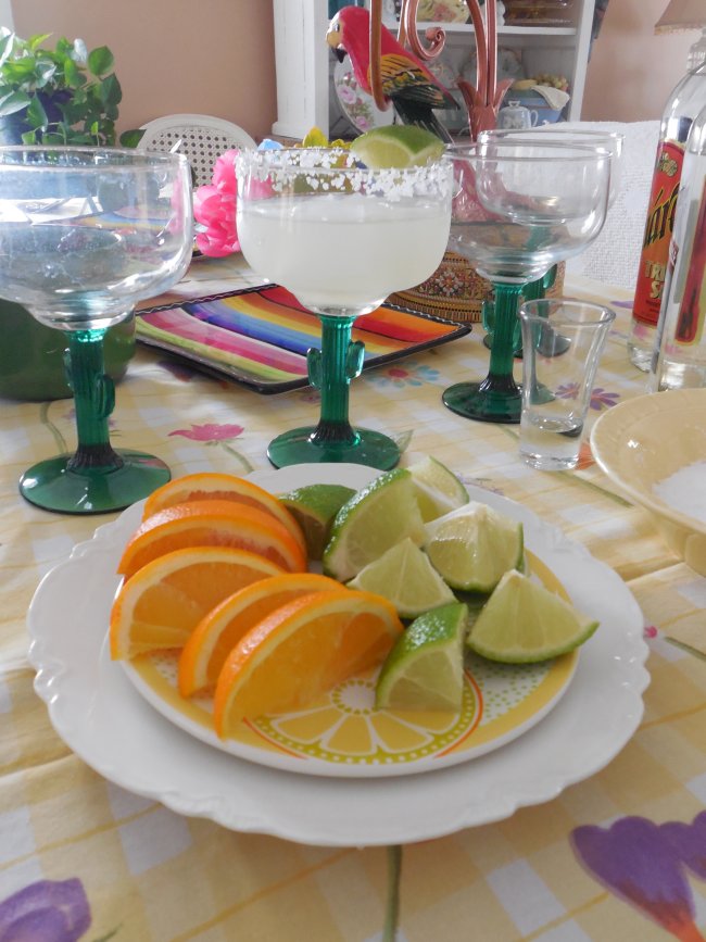 Margarita day tablescape | Vintage Floral Cottage