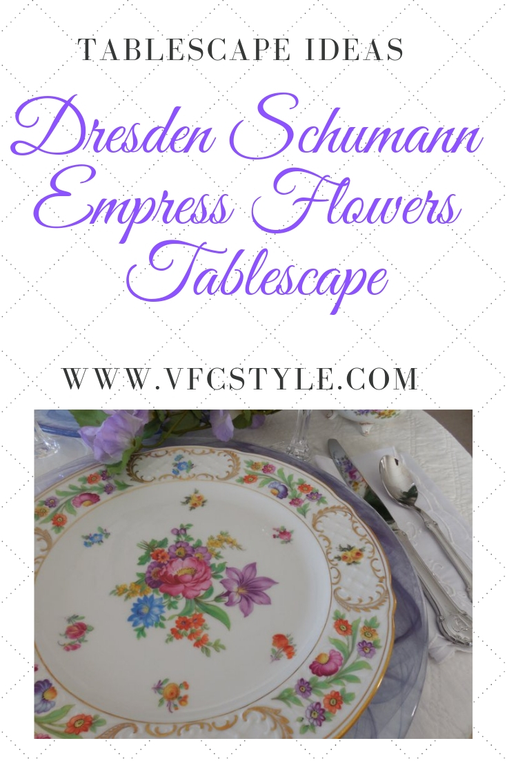 Dresden Schumann Empress Flowers | Vintage Floral Cottage