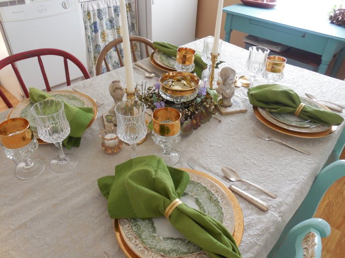 Pot of Gold St. Patricks Table | Vintage Floral Cottage