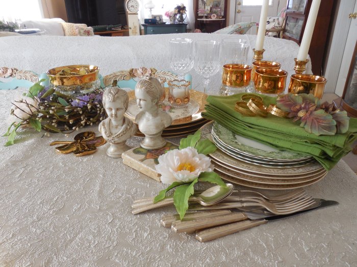 Pot of Gold St. Patricks Table | Vintage Floral Cottage