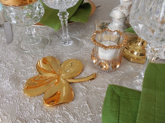 Pot of Gold St. Patricks Table | Vintage Floral Cottage