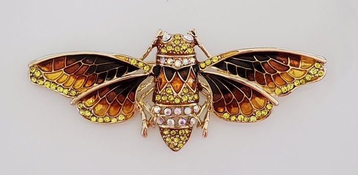 Cicada brooch pin from Amazon | Vintage Floral Cottage