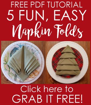 Napkin Folds PDF Tutorial | Vintage Floral Cottage