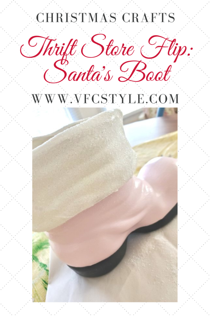 Santa Boot craft pin image