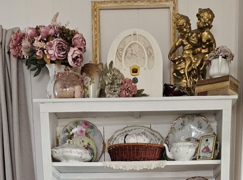 Faded Summer styled shelf