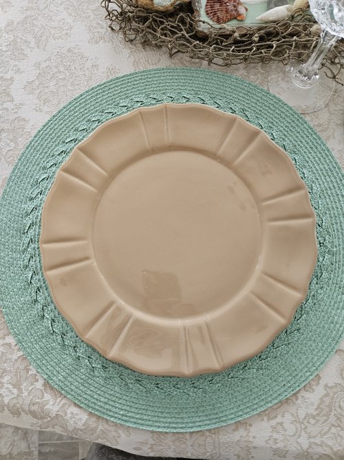 End of summer beach themed tablescape