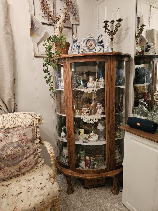 Curio cabinet unlit