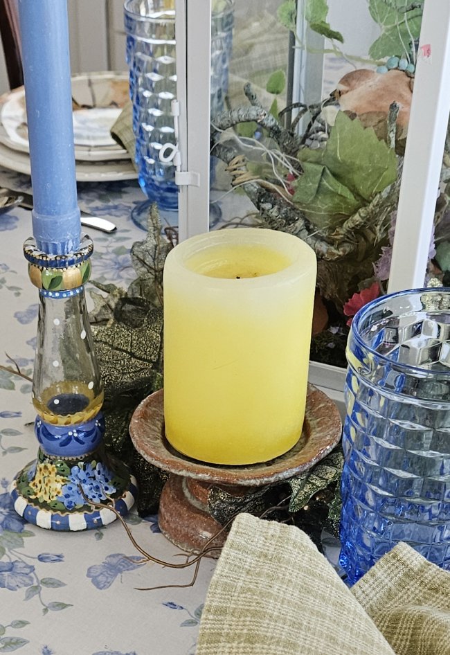 Spring bird-themed tablescape