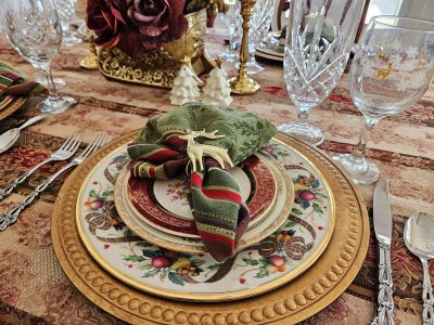 Lenox Holiday Tartan tablescape