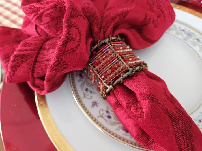 Valentines Day tablescape for two