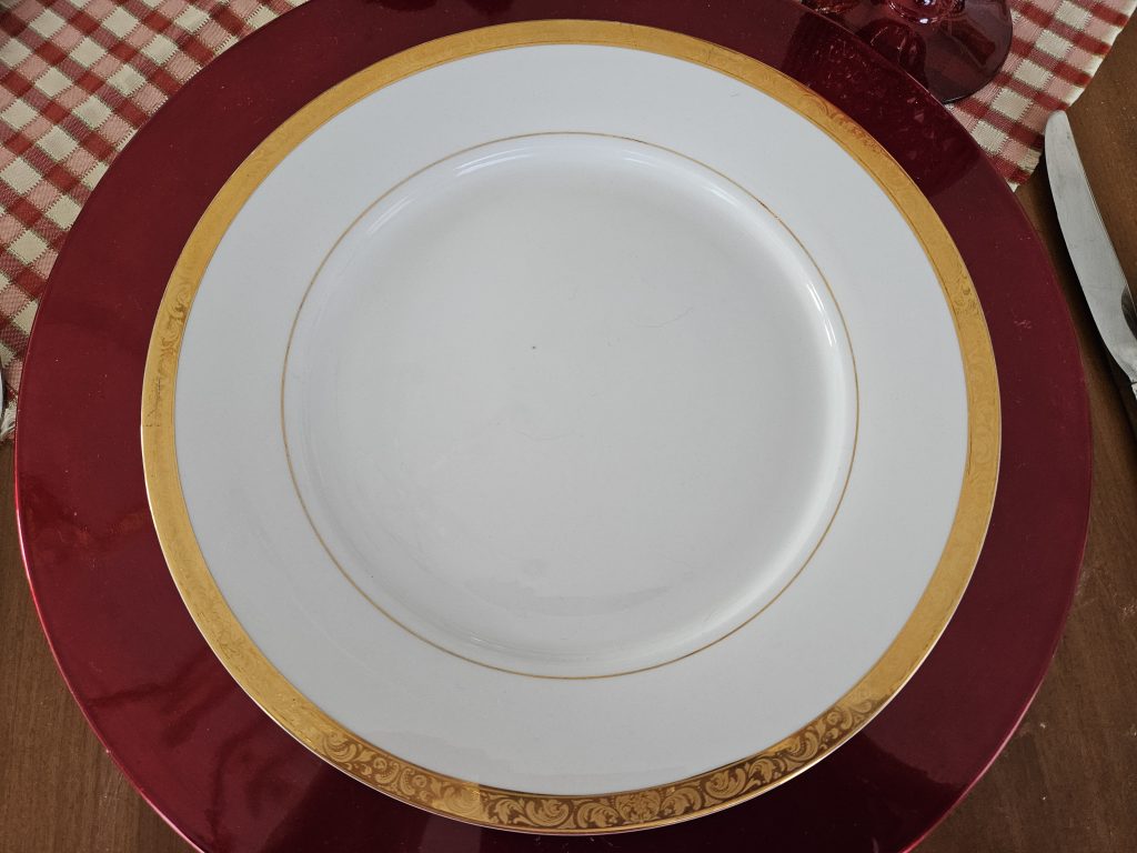 Valentines Day tablescape for two