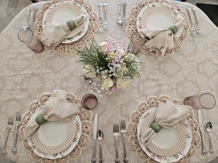 Home Goods spring tablescape French Country