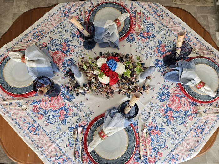 July 4 tablescape 2026